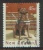 2006 - New Zealand Year Of The Dog 45c LABRADOR RETRIEVER Stamp FU Self Adhesive - Usati