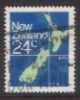 1982 - New Zealand Definitive 24c MAP Stamp FU - Oblitérés