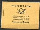 Germany 1960 Booklet  Mi MH3 (Blatt 7,8,9) MNH - Libretti