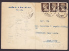 Italy ANTONIO BALDINO ISCHIA Napoli 1943 Cancel Card To SPARANISE Augustus Imperator - Marcophilia