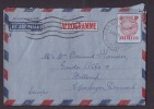 Australia Airmail Aerogramme 10 D. Globe MELBOURNE 1954 To HELLERUP Copenhagen Denmark - Aérogrammes