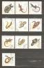 ROMANIA 1965 - REPTILES  - CPL. SET - USED OBLITERE GESTEMPELT USADO - Serpientes