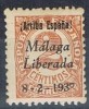 Lote 5 Sellos, Emision Patriotica Guerra Civil, MALAGA, Edifil Num 3, 6, 8, 9, 18 ** - Nationalistische Ausgaben