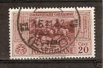 1932 SIMI GARIBALDI 20 CENT USATO - RR2029 - Egée (Simi)