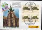 SAMMLER´2001 Prag Bund 2196 VB SST 7€ Offizieller Messebrief Dom Und Hofkirche Dresden MBrf.8/01 - FDC