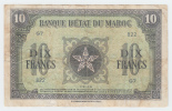 MOROCCO 10 DIX FRANCS 1944 P 25 - Maroc