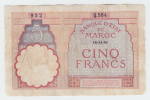 Morocco 5 Francs 14-11-1941 P 23Ab 23A B - Morocco