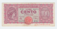 Italy 100 Lire 1944 P 75a 75 A - 100 Lire