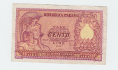 ITALY 100 Lire 1951 VF+ P 92b 92 B - 100 Liras