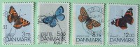 Denmark 1993 Butterflies - Used Full Set - Storia Postale