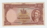 New Zealand 10 Shillings 1940 - 1955 VF++ Banknote P 158a 158 A - Nueva Zelandía