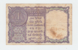 INDIA 1 RUPEE ND 1957 VF P 75a Letter A - India