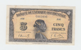 French West Africa 5 Francs 1942 VF++ Banknote P 28b 28 B - Sonstige – Afrika