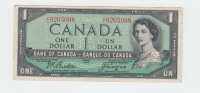 Canada 1 Dollar 1954 QEII F+ P 74a 74 A - Kanada