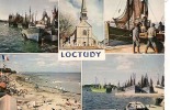 LOCTUDY ,MULTI VUE (PORT ,PLAGE,BATEAU) COLORISEE REF 21942 - Loctudy