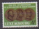 Luxembourg. 25e Anniversaire De La Déclaration De R.Schumann** - Ungebraucht