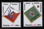 POLAND SOLIDARNOSC BYDGOSZCZ REGION KOSCIUSZKO FLAGS BLACK BORDER (SOLID1219C/0828) USA LITHUANIA BELARUS Army Military - Vignettes Solidarnosc