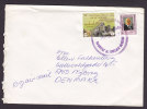 Jordan Airmail Purple Cds. DHAHIYAT Al-Hussein / R 1991 Cover To NYBORG Denmark - Jordanien