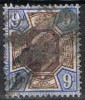 Sello Gran Bretaña 1902, 9 P. Edward VII, Yvert 115 º - Usati