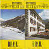 B0492 - Brochure Turistica - SVIZZERA - BRAIL - POSTHOTEL CRUSCH ALVA Anni '80 - Cartes Topographiques