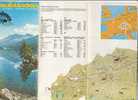 B0498 - Brochure Turistica - SVIZZERA - GRISONS Anni '80/Camping/golf/tennis/piscina/stadio Del Ghiaccio - Mapas Topográficas