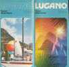 B0499 - Brochure Turistica - SVIZZERA - LUGANO Anni '70/Castagnola/Palazzo Dei Congressi/Golf/Morcote/Gandria - Mapas Topográficas