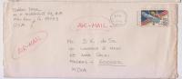 Airmail, Air Mail United States To India 1983, Olympics, Sports, Gymnastics - 3c. 1961-... Lettres