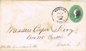 1151. Entero Postak SUMNER (Wash) 1885. Fancy Cancel - ...-1900