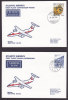 Denmark / Faroe Islands Airmail Flugpost ATLANTIC AIRWAYS 1st First Flight VAGAR-COPENHAGEN 1988 Cover Both Ways !! - Luchtpostzegels