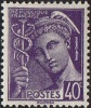 France Mercure - N°  413 * Le 40 Centimes Violet - 1938-42 Mercure
