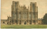 Britain – United Kingdom – Wells Cathedral, West Front, Early 1900s Used Postcard [P4555] - Wells