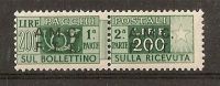 1947-48 TRIESTE A PACCHI POSTALI 200 LIRE MNH ** RR2420 - Postpaketen/concessie