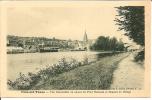 Cpa, Pont-sur-Yonne (Yonne), Vue D'ensemble En Amont Du Pont National Et Chemin De Halage - Pont Sur Yonne