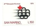1976 - San Marino 966 Olimpiadi Montreal    ++++++++ - Summer 1976: Montreal