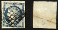 N° 4 25 C CERES Bleu B/TB Oblit  Cote 65€ - 1849-1850 Ceres