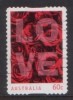 2011 - Australian Special Occasions 60c LOVE Stamp FU Self Adhesive - Used Stamps