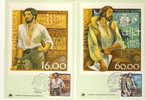 PORTUGAL MAXIMUM CARD MICHEL 1488Y/89X EUROPA 1980 - Cartes-maximum (CM)
