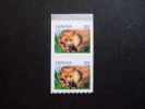 CANADA  2011  COIL STAMP  FOX   2 STAMPS      MNH **      (P10-148) - Nuovi