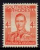 Southern Rhodesia - 1937 KGVI 4d MH* - Südrhodesien (...-1964)