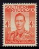 Southern Rhodesia - 1937 KGVI 4d MH* - Zuid-Rhodesië (...-1964)