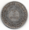 MAROCCO 5 FRANCS 1370 - Marocco