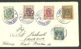 REGISTERED EXHIBITION COVER  WYSTAWA  MAREK WITH SET OF FIVE VALUES STAMPS - Cartas & Documentos