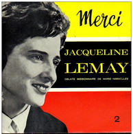 * 7" EP *  JACQUELINE LEMAY - MERCI 2 (Holland Ex-!!!) - Canti Gospel E Religiosi