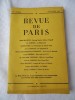 Revue De Paris  Octobre 1951  Voir Sommaire BE Et Propre  169 Pages - Zeitschriften - Vor 1900