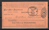 Registration Card From Post Office For Registered Letter 1895 Lot 244 - Postal History