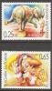 Bulgaria 2002 Europa CEPT Cirkus Elephant Set Of 2 MNH - 2002