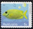 Australia 2010 Fishes Of The Reef 5c Coral Rabbitfish Self-adhesive Used - Usados