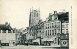 59 - CPA Bergues - Place De La République Et Rue De La Gare - Bergues