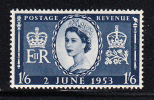 Great Britain MNH Scott #316 1sh6p Coronation Issue - Nuovi