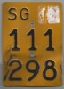 Mofa- Töfflinummer SG - - Number Plates